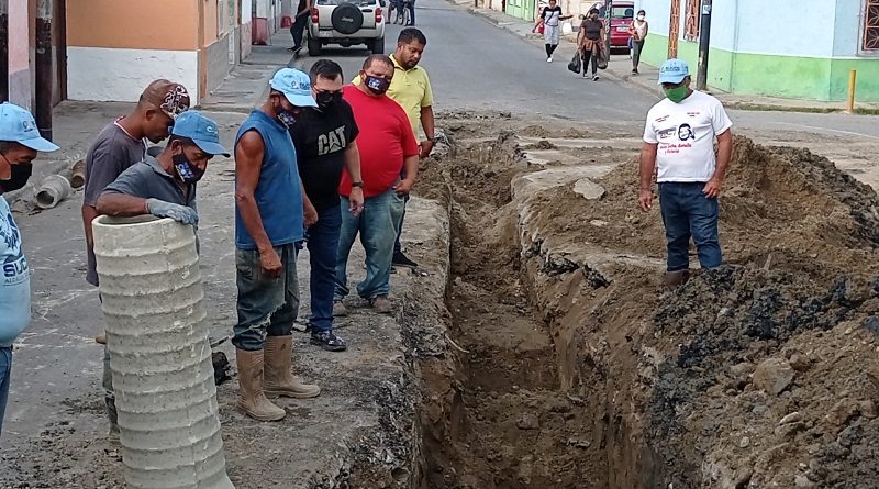 Avanza mejoramiento de servicio de aguas servidas en Cagua