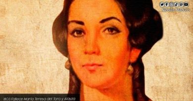 Venezuela conmemora los 219 años de la partida física de María Teresa del Toro y Alayza esposa de El Libertador