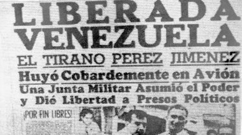 Este 23-E se celebran 64 años de la rebelión del pueblo venezolano contra Marcos Pérez Jiménez
