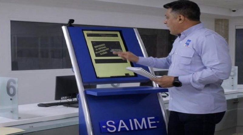 Saime activa máquina de autogestión en oficinas principales del país