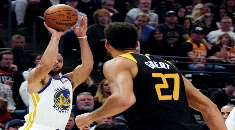 Curry anota 28 puntos y comanda victoria de Warriors ante el Jazz