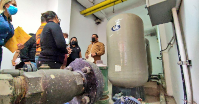 Ejecutan rehabilitación y resaneo del tanque reservorio de la parroquia Santa Rosalía
