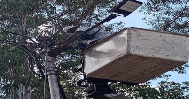 Corpoelec Instala 80 luminarias en la carretera La Raisa de los Valles del Tuy
