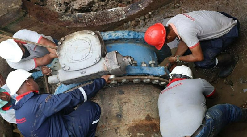 Realizan mantenimiento en la Planta de Tratamiento El Guapo
