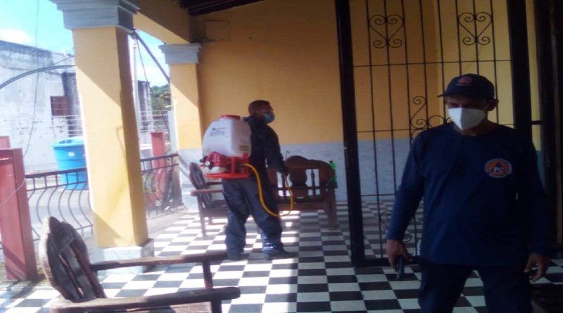 Continúa Plan de desinfección de espacios para combatir la COVID-19 en municipio Paz Castillo