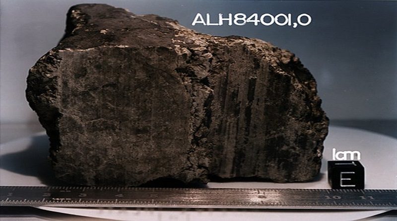 El meteorito Allan Hills 84001 (fragmento) - Sputnik Mundo/ Foto : NASA