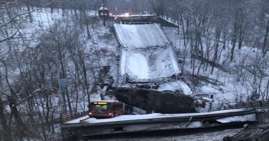 l puente derrumbado en Pittsburgh – (Sputnik Mundo / AFP 2021 / Pittsburgh Public Safety)