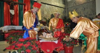 Los Reyes Magos llegan a adoran al Niño Bendito en Aragua