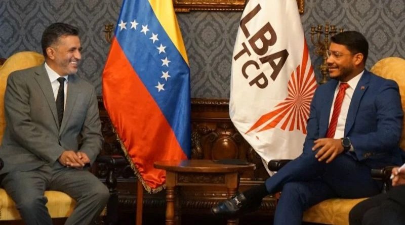 Secretario del ALBA-TCP se reúne con viceministro para América Latina Rander Peña
