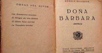 Celebrarán con video-foro 93 aniversario de la primera edición de “Doña Bárbara”