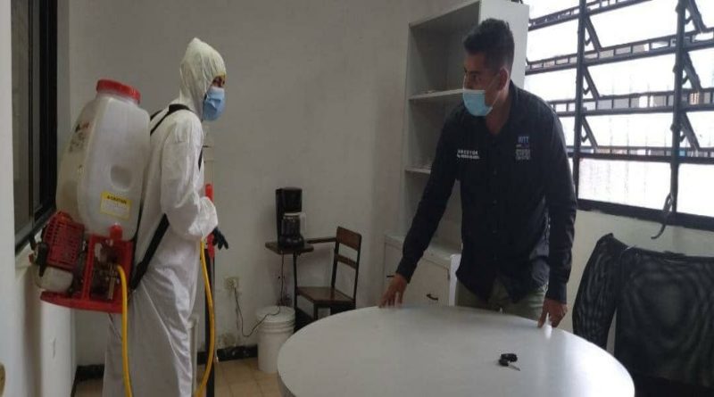 INTT realiza jornada de desinfección en sede principal de Mérida