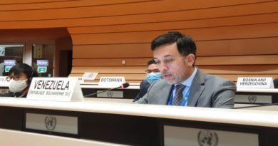 Venezuela participa en la plenaria de la Conferencia de Desarme