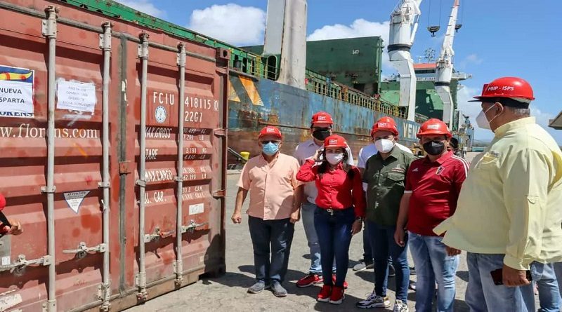Arriban más de mil toneladas de alimentos a Nueva Esparta