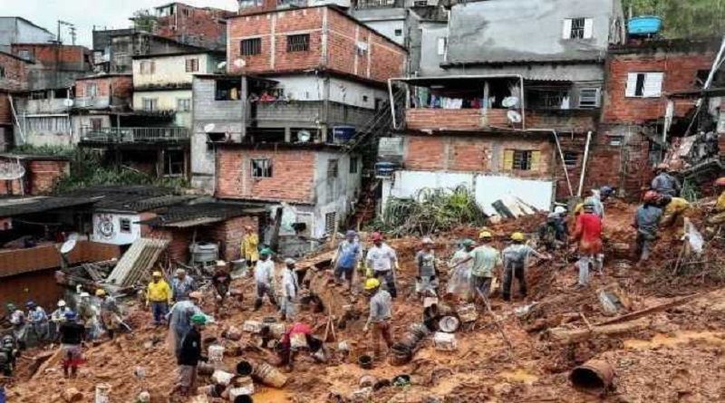 Al menos 28 muertos y tres mil familias afectadas por fuertes lluvias en Sao Paulo, Brasil