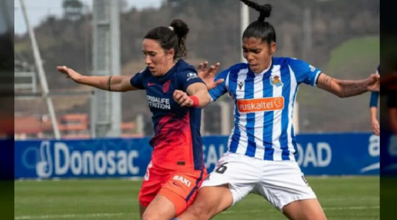 Gabriela García anotó un tanto para Real Sociedad que igualó a dos con el Atlético de Madrid