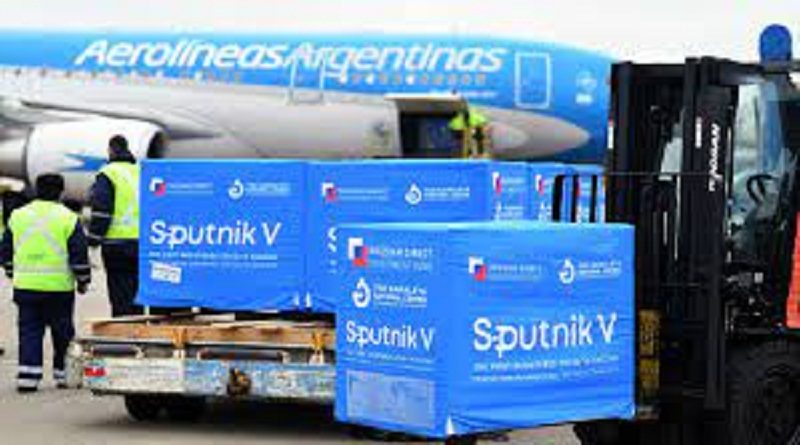 Argentina recibe 21 millones de vacunas Sputnik V contra la COVID-19