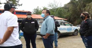 Inspeccionan instalaciones del Embalse Agua Fría en Miranda