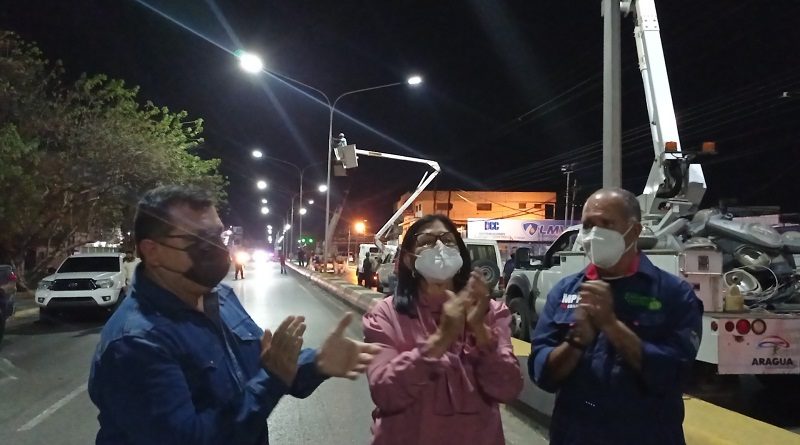 Entes del Estado iluminan carretera Nacional Cagua- Villa de Cura