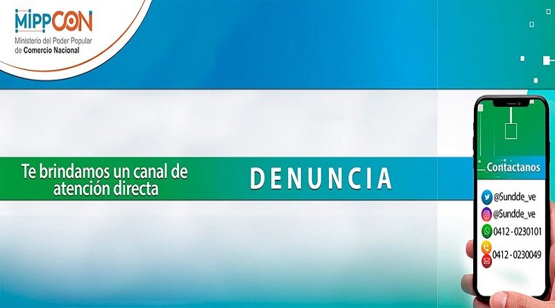 Comercio Nacional y Sundde amplían canales de atención para recepción de denuncias