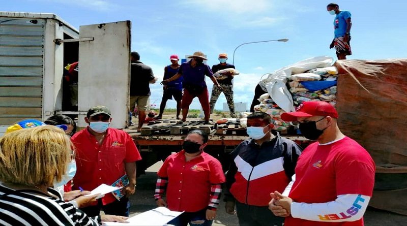 Distribuyeron 100 toneladas de alimentos en municipio Independencia de Anzoátegui