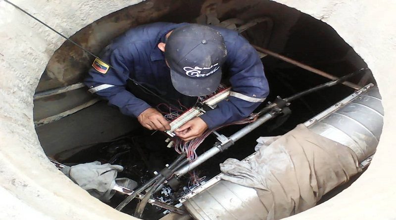 Cuadrillas de CANTV realizan labores de cableado en Lara