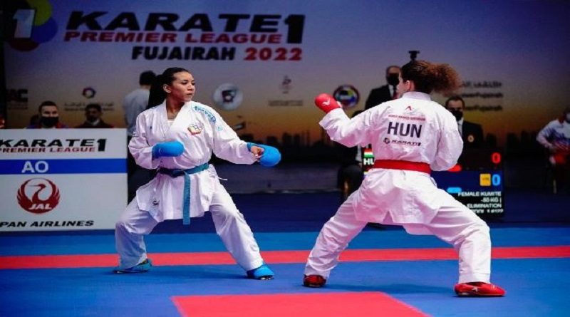 Yorgelis Salazar buscará este domingo la presea de bronce en la Premier League de Karate en Emiratos Árabes Unidos