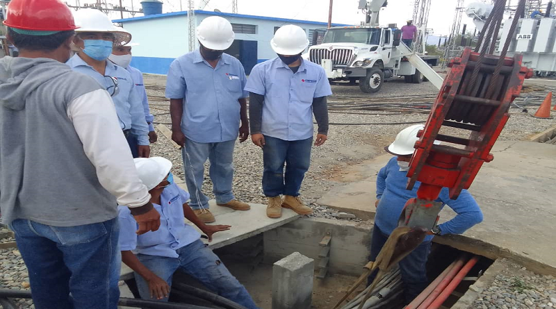 Instalan nuevos equipos para funcionamiento de la Subestación Eléctrica Yaritagua