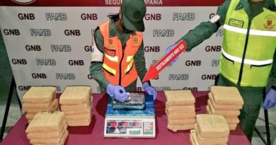 Incautan más de 121 kilos de drogas en Anzoátegui