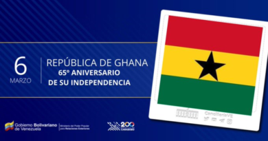 Venezuela saluda al pueblo y gobierno de Ghana por el 65 Aniversario de su independencia del imperio británico