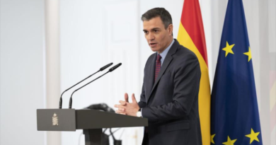 El presidente del Gobierno, Pedro Sánchez, durante un acto en Madrid, 9 de marzo de 2022. (Foto: lamoncloa.gob.es)