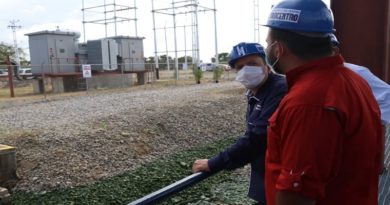 Inspeccionan trabajos de rehabilitación de la Estación de Bombeo Los Guayos en Carabobo