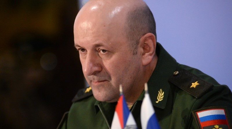 El jefe de las Tropas de Protección Radiológica, Química y Biológica de Rusia, Ígor Kiríllov (Foto Sergey Mamontov / Sputnik)