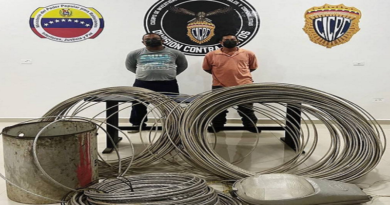 Recuperan más de 100 kilos de material estratégico en Sucre