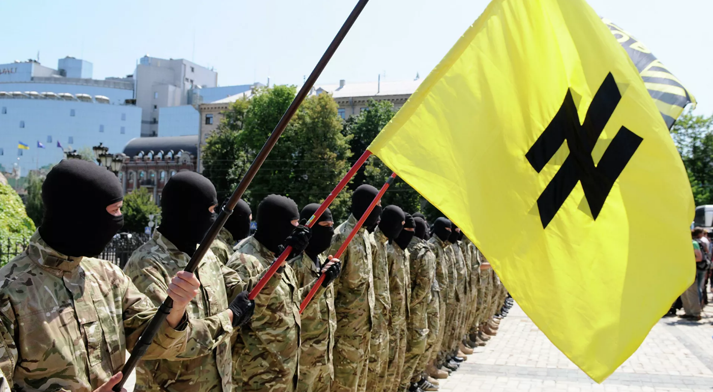El batallón Azov (prohibido en Rusia), imagen referencial (Sputnik / Alexander Maximenko)