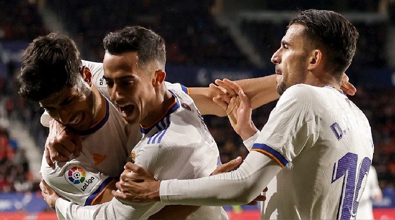 Real Madrid acaricia el título de la Liga española al vencer 3-1 al Osasuna