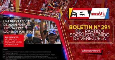 Edición 291 del boletín del PSUV resalta la nueva época de transición al Socialismo