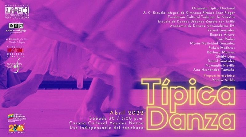 Orquesta Típica Nacional rendirá homenaje a la Danza desde la Casona Cultural