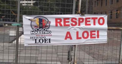 Maestros de Ecuador accionarán al veto de Ley de Educación