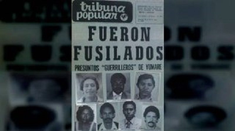La masacre de Yumare recuerda al pueblo el actuar de la derecha