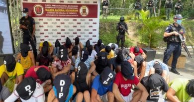Desmantelada banda criminal de 32 personas en Yaracuy