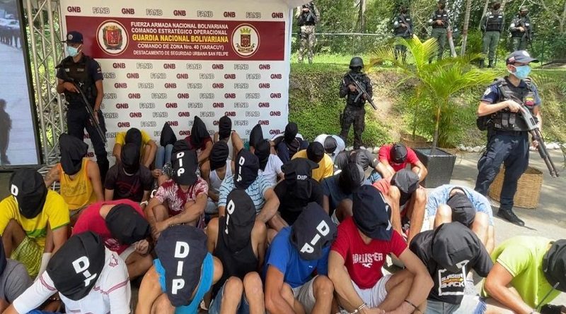 Desmantelada banda criminal de 32 personas en Yaracuy