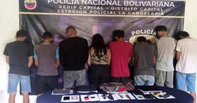 CPNB desmantela banda Las Pirañas en Caracas