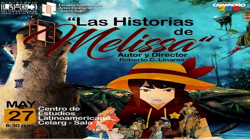 Escuela Juana Sujo presentará “Las historias de Melissa” en el Celarg