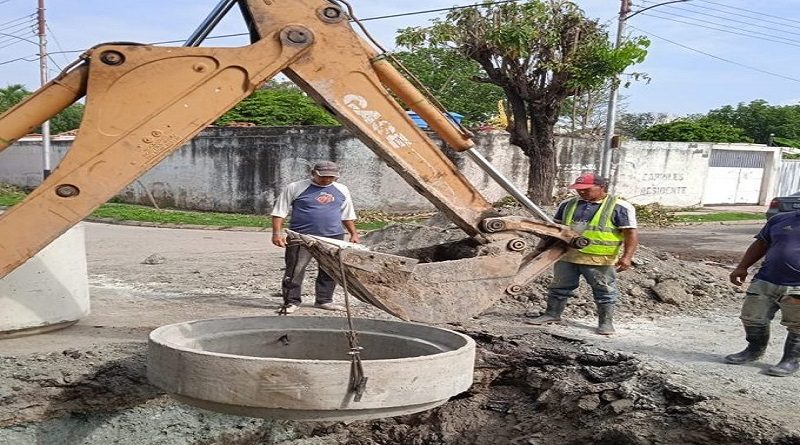 Instalan sistema de drenaje para aguas pluviales al sur de Maracay