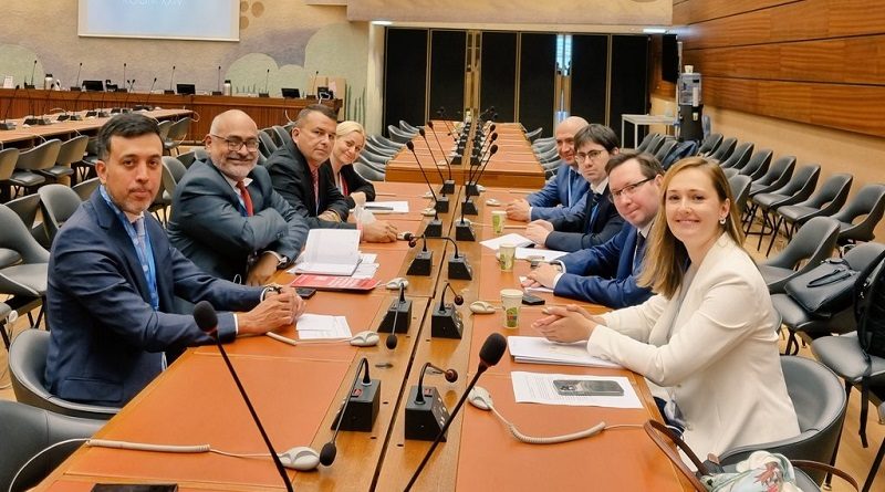 a delegación liderada por Carlos Alvarado, sostuvo una reunión de cooperación con Delegación de la Federación Rusa,