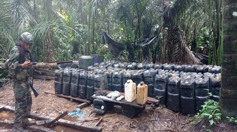 Desmantelan depósito de TANCOL con 10 mil litros de acetona y 50 kg de material explosivo en Apure