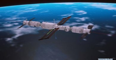 Nave de carga se acopla a estación espacial china