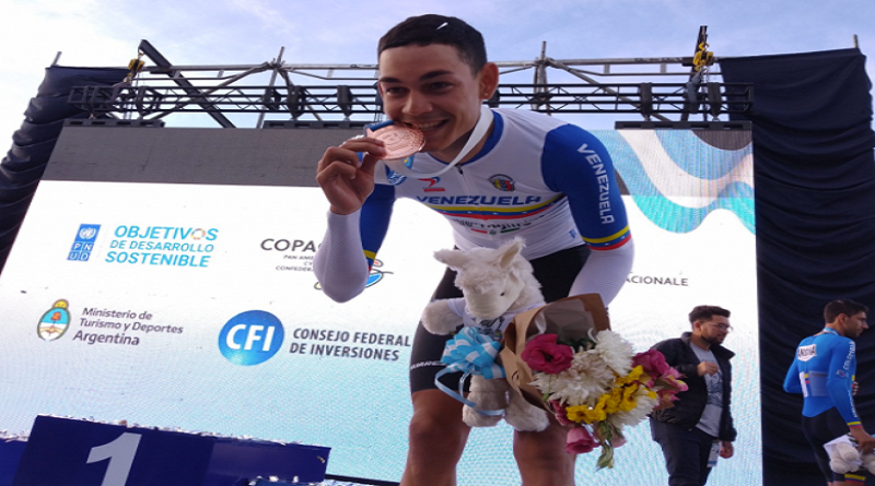 Orluis Aular obtiene medalla de bronce en Panamericano de Ruta en Argentina