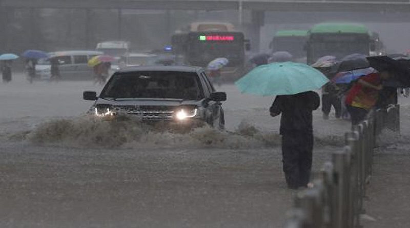 Ocho provincias de China en alerta por pronostico de lluvias torrenciales