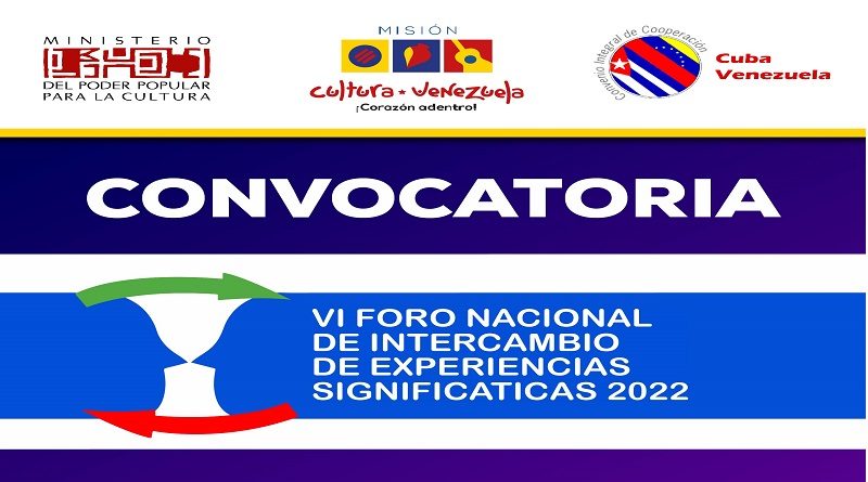 | Inicia convocatoria al VI Foro Nacional de Intercambio de experiencias significativas 2022